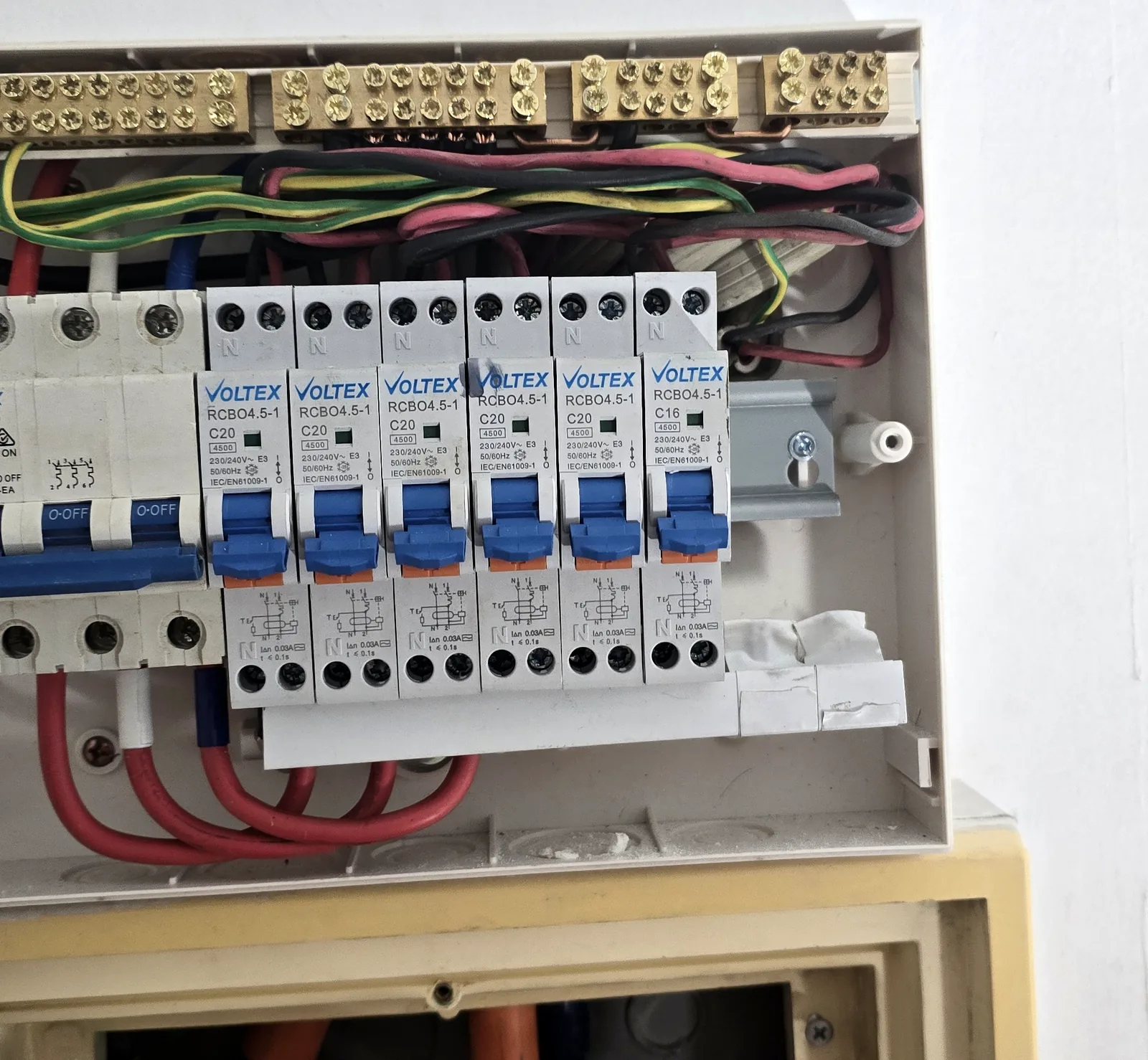 Real job photo. Switchboard upgrade in progress by Sawtell Contracting NT