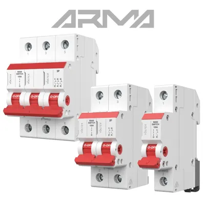 ARMA Main Switch 100A, Voltex, supplied and installed in Alice Springs