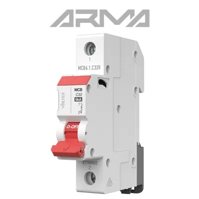 ARMA MCB 6KA RED LEVER, Voltex, supplied and installed in Alice Springs