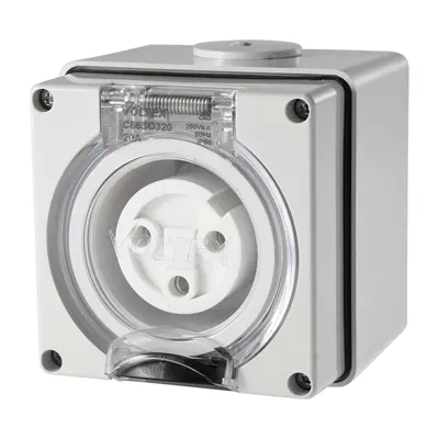 Socket Outlet 3 Pin 250V 20A, Voltex, supplied and installed in Alice Springs