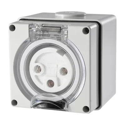 Socket Outlet 3 Pin 250V 32A, Voltex, supplied and installed in Alice Springs