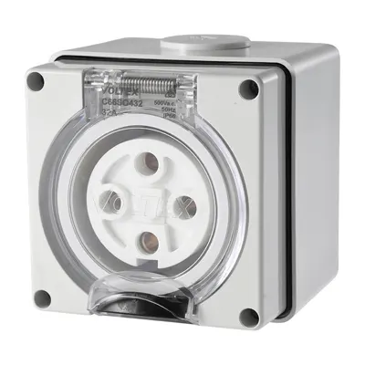 Socket Outlet 4 Pin 500V 32A, Voltex, supplied and installed in Alice Springs