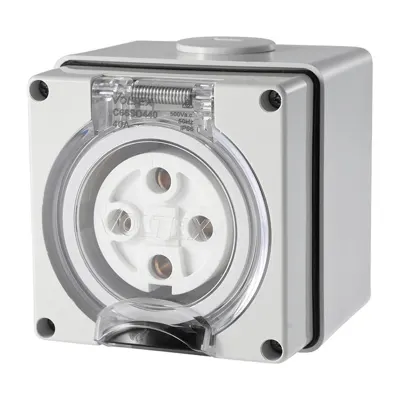 Socket Outlet 4 Pin 500V 40A, Voltex, supplied and installed in Alice Springs