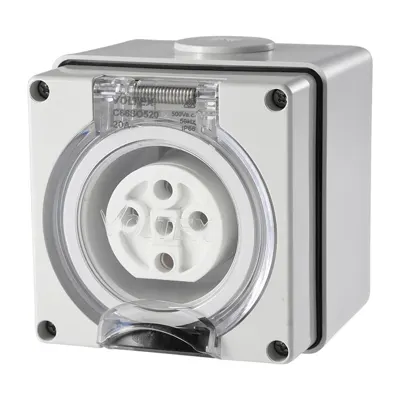 Socket Outlet 5 Pin 500V 20A, Voltex, supplied and installed in Alice Springs