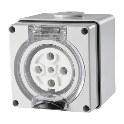 Socket Outlet 5 Pin 500V 50A, Voltex, supplied and installed in Alice Springs