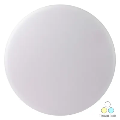 Oyster Ceiling Light LED 25W IP54 Tricolour Dimmable 350mm, Voltex, supplied and installed in Alice Springs
