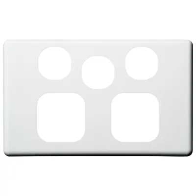 Classic Cover Plate for Double Power Outlet with Extra Switch, Voltex, supplied and installed in Alice Springs