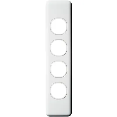 Classic 4 Gang Architrave Switch Plate, Voltex, supplied and installed in Alice Springs