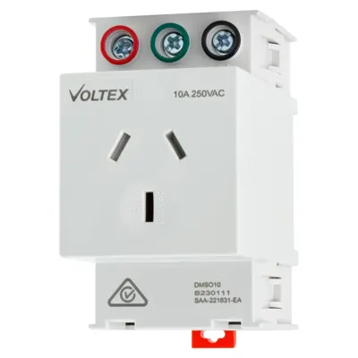 Din Mounted Socket Outlet 10A, Voltex, supplied and installed in Alice Springs