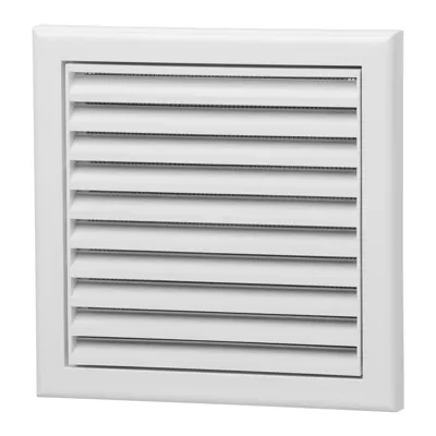 100mm Fixed White Louvre Grill, Voltex, supplied and installed in Alice Springs