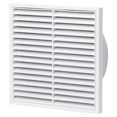 200mm Fixed White Louvre Grill, Voltex, supplied and installed in Alice Springs