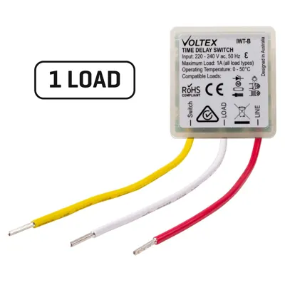 In-wall Delay-OFF Timer FOR ONE LOAD ONLY, Voltex, supplied and installed in Alice Springs