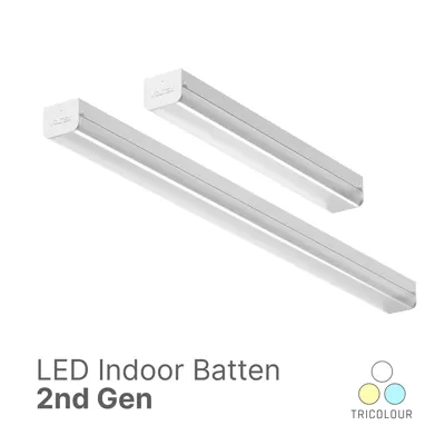 LED Indoor Batten [2nd Gen] Multi Power, Tri-Colour, 1-10V Dimmable, Voltex, supplied and installed in Alice Springs