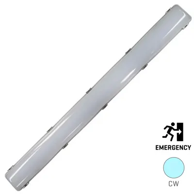LED 36W Emergency Weatherproof IP66 Batten - 1160mm - 5000K, Voltex, supplied and installed in Alice Springs