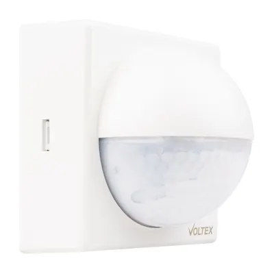 IP55 Outdoor Compact Motion Sensor 180 degree (White), Voltex, supplied and installed in Alice Springs