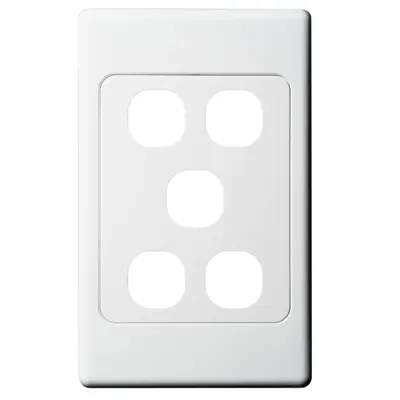 Original 5 Gang Switch Plate, Voltex, supplied and installed in Alice Springs