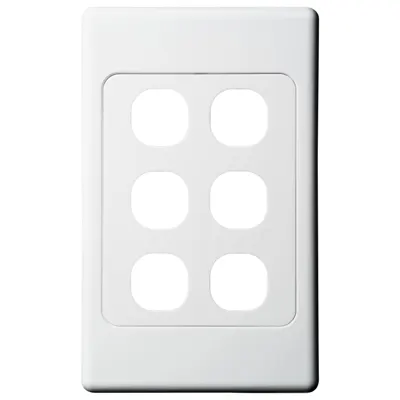 Original 6 Gang Switch Plate, Voltex, supplied and installed in Alice Springs