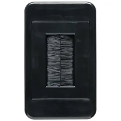 Classic Matte Black Audio Visual Brush Plate, Voltex, supplied and installed in Alice Springs