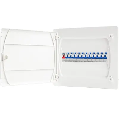 CUBO White Door Flush Mounting Switchboard 12 Way, Voltex, supplied and installed in Alice Springs
