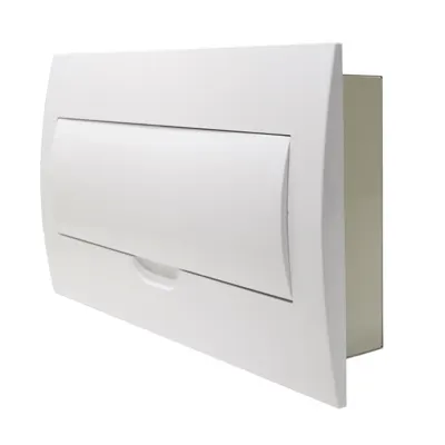 White Door Flush Mounting Switchboard 18 Way - Metal Back, Voltex, supplied and installed in Alice Springs