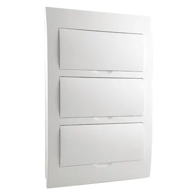 White Door Flush Mounting Switchboard 36 Way - Metal Back, Voltex, supplied and installed in Alice Springs