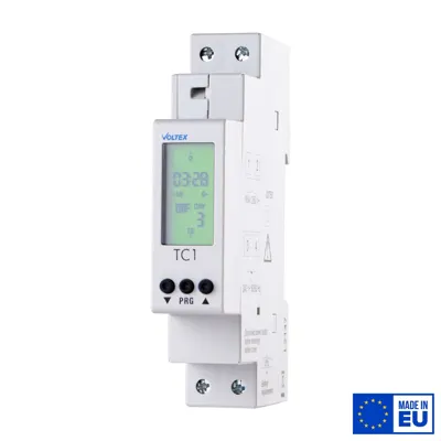 1 Channel DIN rail mounted Time Clock, Voltex, supplied and installed in Alice Springs