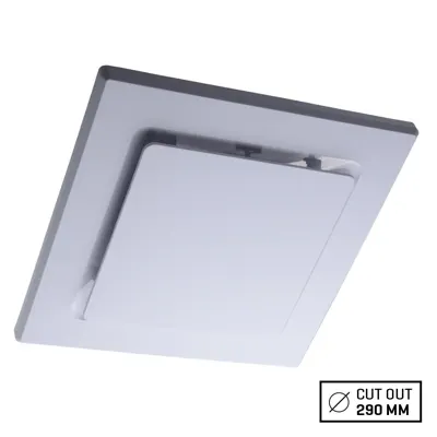 White Side Ducted Square Ceiling Exhaust Fan, Voltex, supplied and installed in Alice Springs