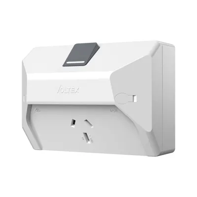 Weatherproof Single Outlet - IP54 - 10A - Slimline, Voltex, supplied and installed in Alice Springs