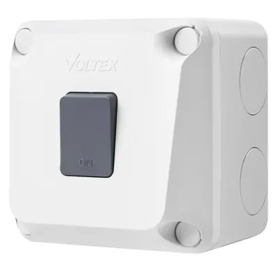 Weatherproof Single Switch 2-Way 1P 16A - IP65, Voltex, supplied and installed in Alice Springs